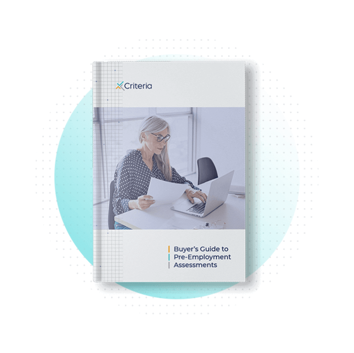 Criteria ebook - Buyers Guide to Pre-Employment Assessments