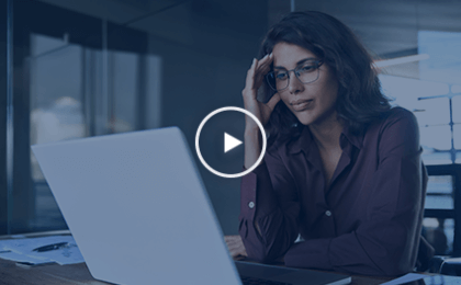 webinar graphic woman looking sad in front of computer