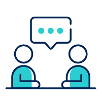 collaboration and communication icon